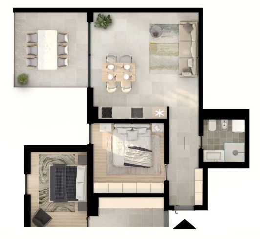 1-room apartment – H-umag