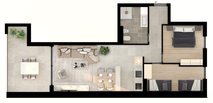 2-sobni apartman C u Umagu